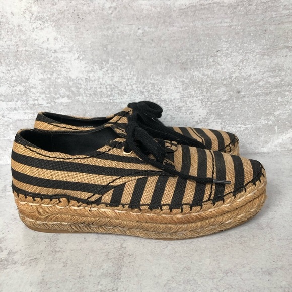 Alice And Olivia Rory Platform Lace Up Espadrilles EU 38.5 - Picture 4 of 13